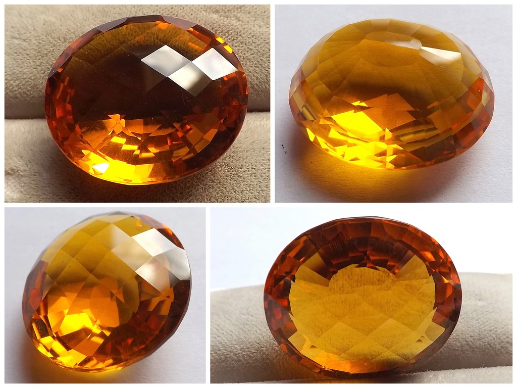 Natuurlijke “Checker Cut” Golden Citrine van 51.27 karaat kopen? Bied vanaf 1!