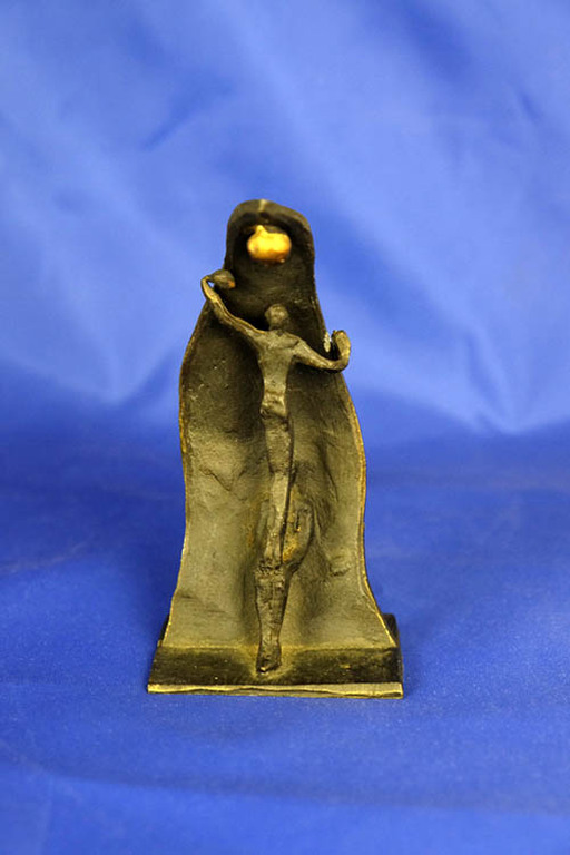 Bronzen beeldje 'samen naar de top' - gesigneerd kopen? Bied vanaf 29!