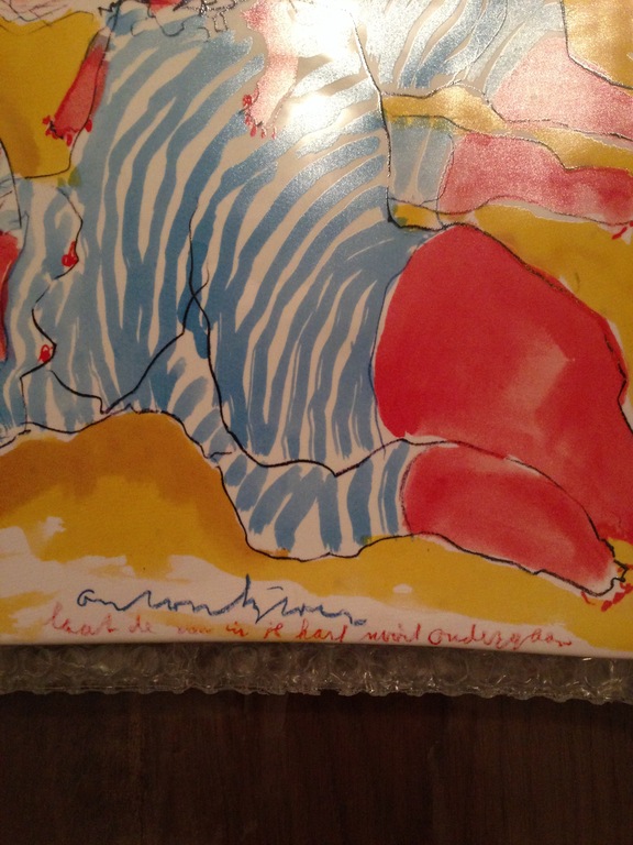 Anton Heyboer - 'Laat de zon in je hart nooit ondergaan' - keramiek bord kopen? Bied vanaf 100!