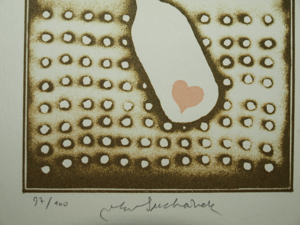 Vladimír Suchánek (1933) : Ex libris Leo van Maris –Gesigneerd & ingelijst- 2004 kopen? Bied vanaf 1!