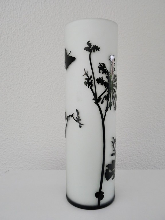 Grote Zwart witte in Cameo vaas kopen? Bied vanaf 35!