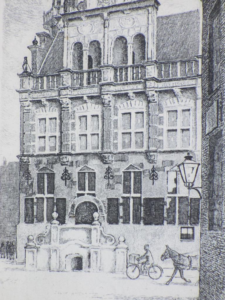 W.C.Gerritsma, Oud-Raadhuis Den Haag, Ets kopen? Bied vanaf 20!