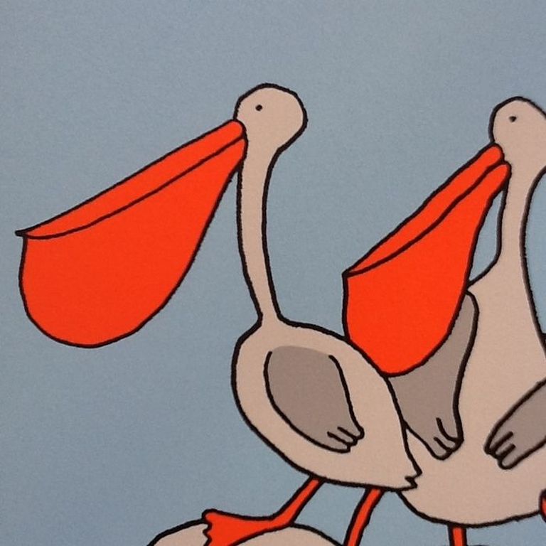 Jeroen Allart: Zeefdruk, Pelikaan kopen? Bied vanaf 1!