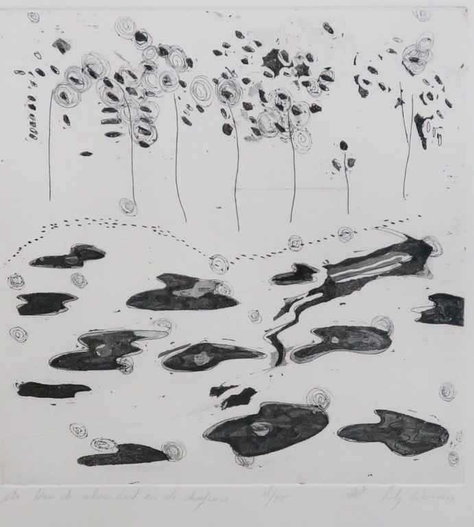 Lily Derksen: Ets, Van de schoonheid - Ingelijst kopen? Bied vanaf 1!