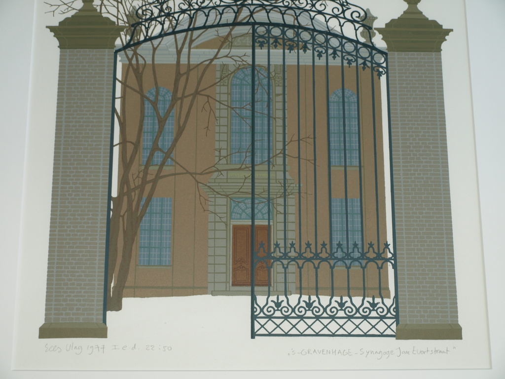 Sees Vlag : Zeefdruk , Portugees-Israelitische SYNAGOGE – Ingelijst – 1977  kopen? Bied vanaf 175!