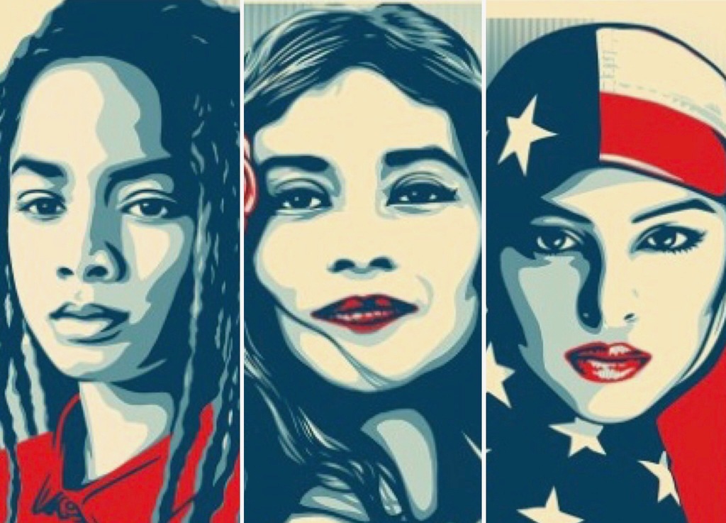 Shepard Fairey (OBEY) - We The People - set van 3 posters verkocht voor € 85!