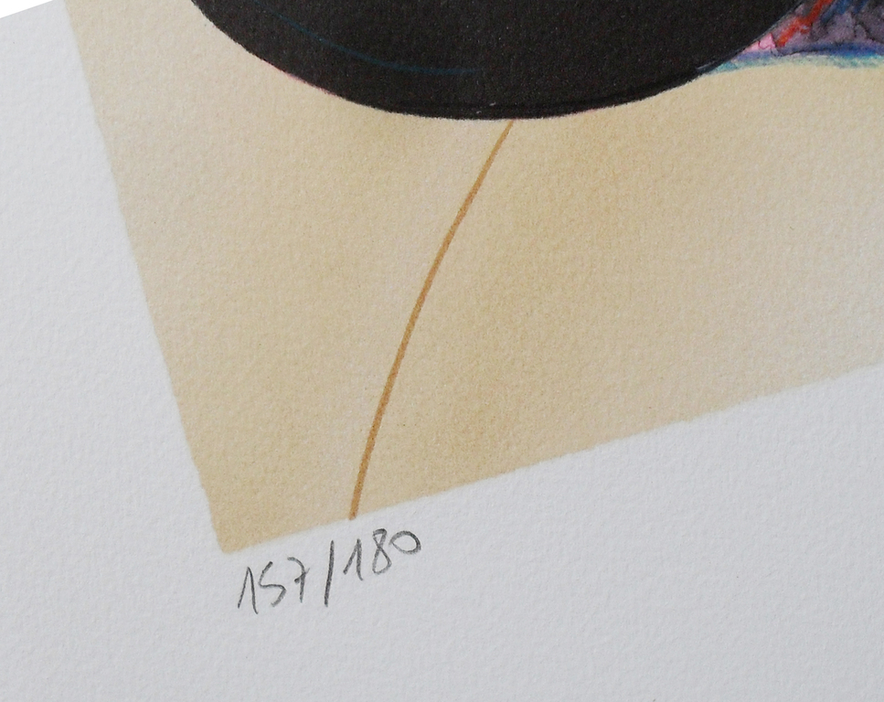 Linda Le Kinff - Femme fleur - mooie litho op Arches handgesign. ,oplage 180 kopen? Bied vanaf 45!