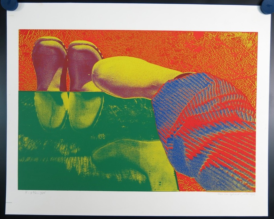 Theo Egeraat en Peter Dijk: Zeefdruk, Zonder Titel  kopen? Bied vanaf 1!