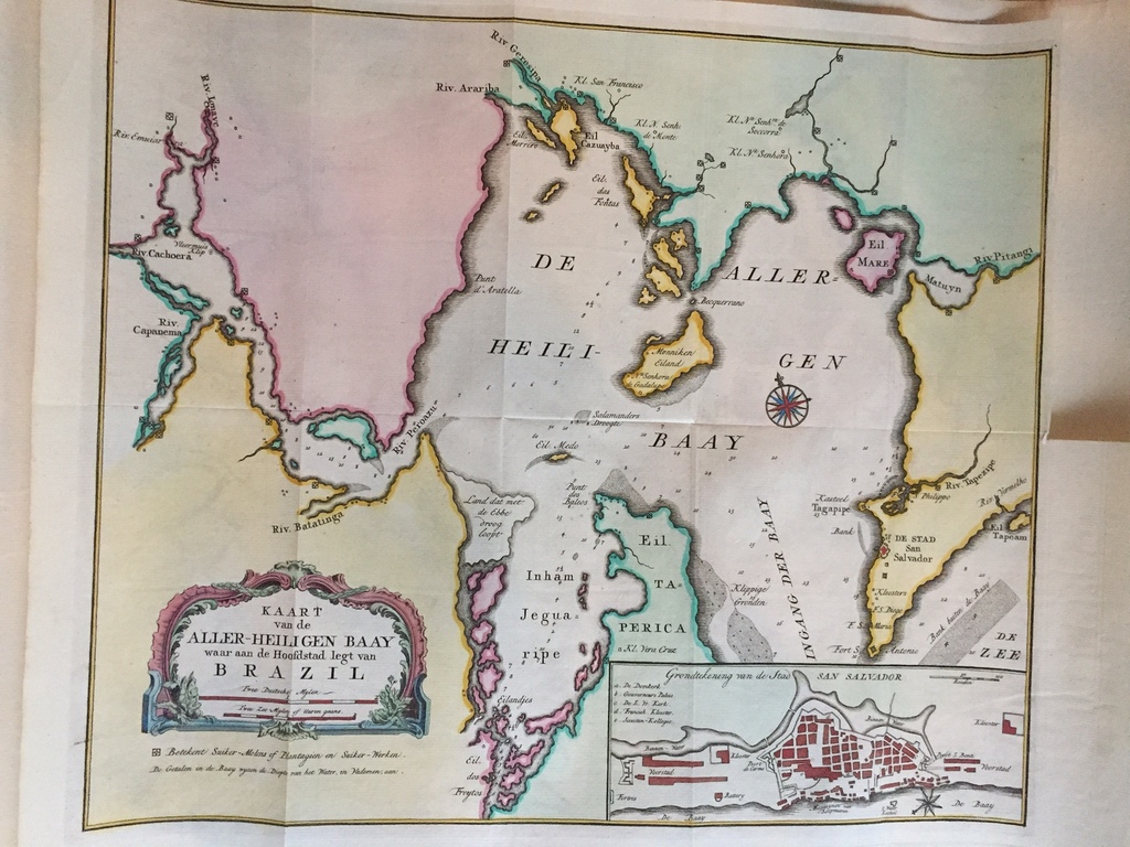 Kaart van de Aller-Heiligen Baay Brazilie - IS Tirion 1754 kopen? Bied vanaf 15!