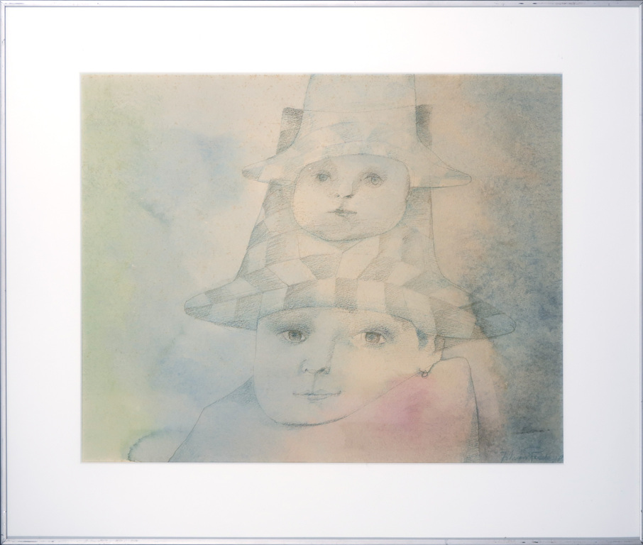 Johan van Reede: Aquarel, Herinnering - Ingelijst kopen? Bied vanaf 35!