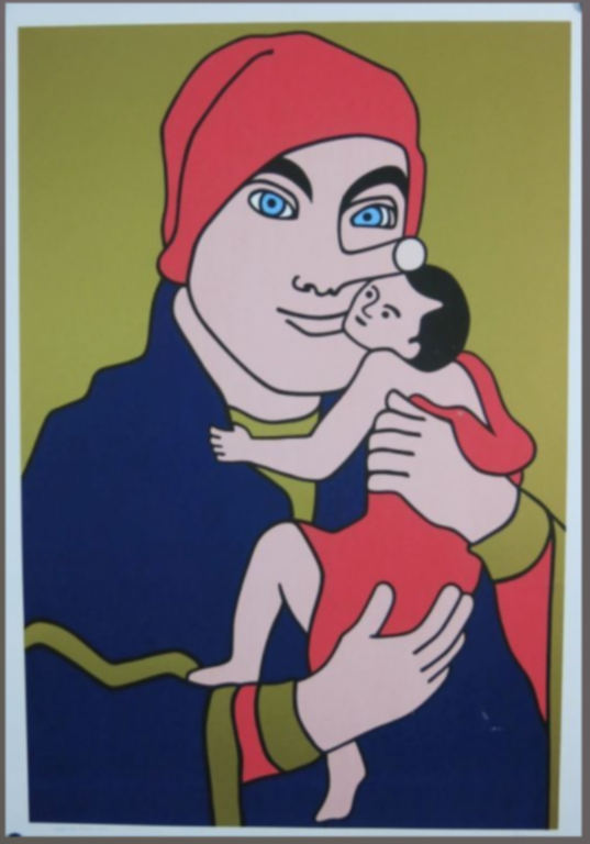 Wouter van Riessen: Zeefdruk, Pinocchio Madonna kopen? Bied vanaf 35!