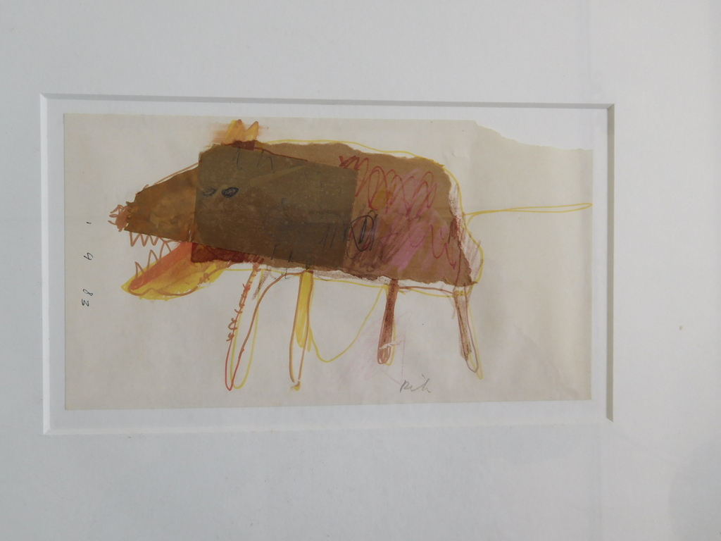 Rik van Iersel, Originele collage/ tekening,1983, gesigneerd  kopen? Bied vanaf 115!