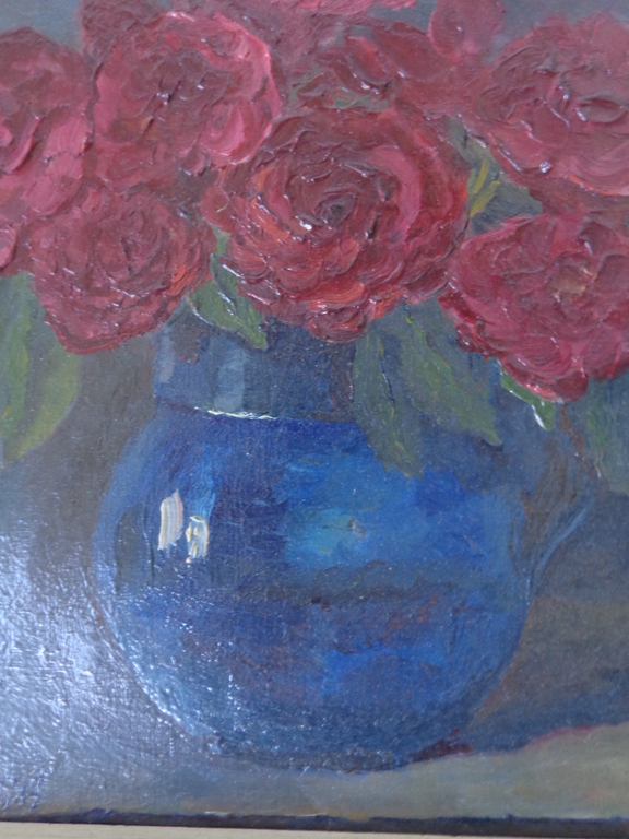 Jelle Troelstra stilleven Rozen 1967 olieverf op doek  kopen? Bied vanaf 50!