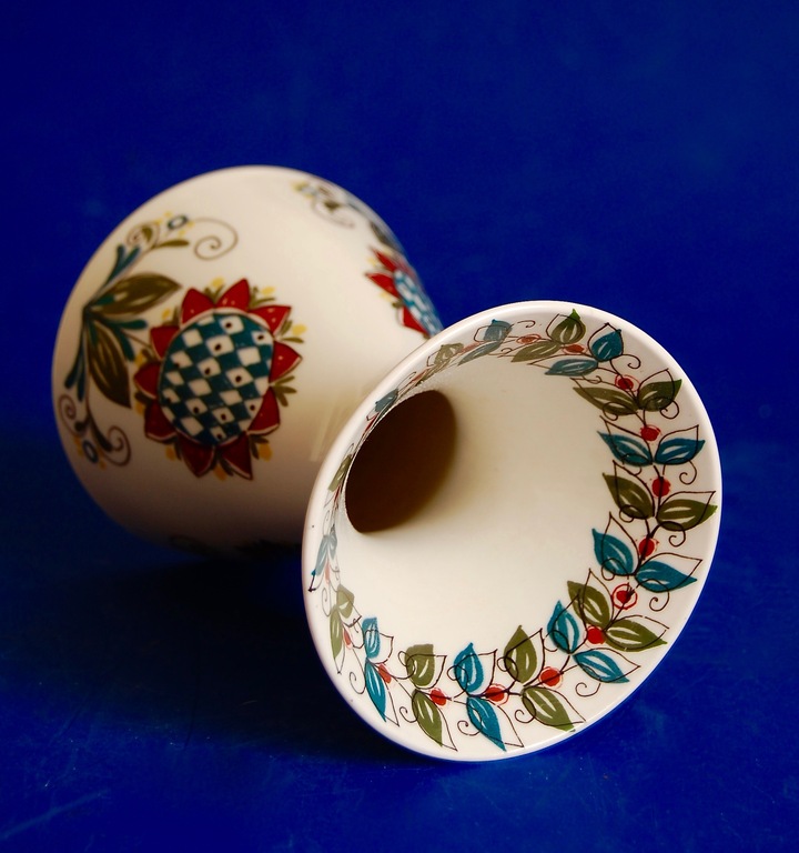 Figgjo Flint Saga Design Noorwegen vasen met polychroom floraal decor - 1950's kopen? Bied vanaf 1!