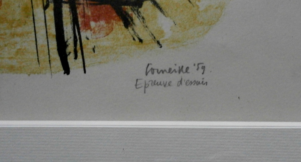 Corneille - ingelijste litho: zonder titel - 1959 kopen? Bied vanaf 550!