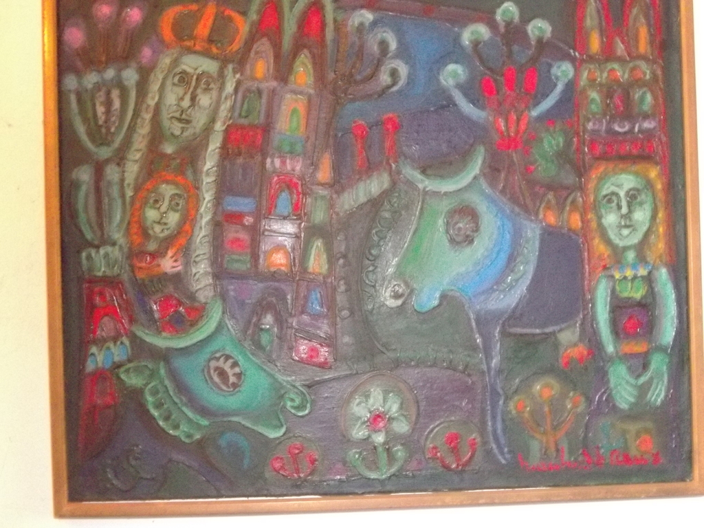 L´apparition. Olieverf op doek. 72 x 59 cm. kopen? Bied vanaf 250!