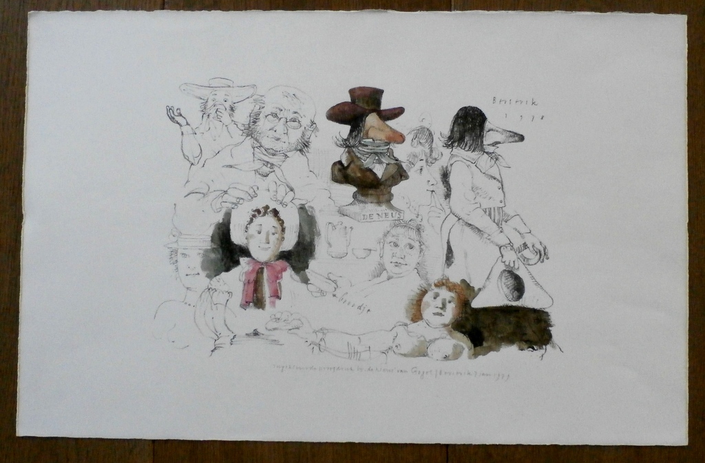 Herman Berserik - hand ingekleurde proefdruk - 1979 kopen? Bied vanaf 175!