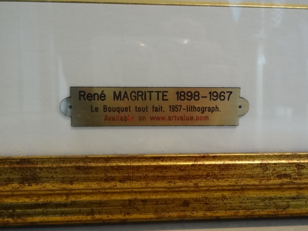 Magritte: Prachtige zeefdruk 'LE BOUQUET TOUT FAIT' met waterstempels  262/300 kopen? Bied vanaf 499!
