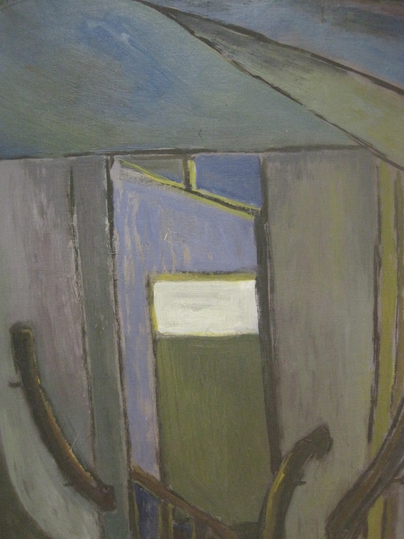 Roelof Frankot 1911 - 1984 Amsterdam Cobra olieverf interieur   kopen? Bied vanaf 90!