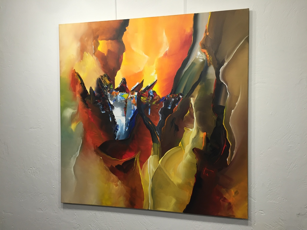 GENA GENADYJ, gemengde technieken op doek, gesigneerd. kopen? Bied vanaf 1!