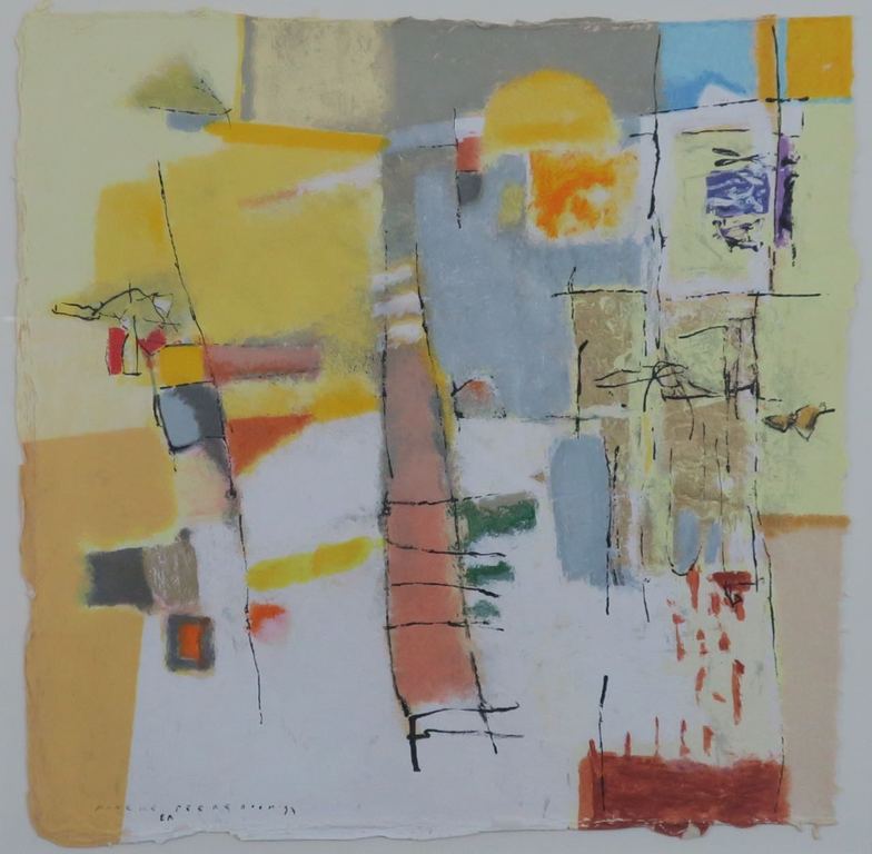 Anneke Peereboom: Zeefdruk, Sunny side I - Ingelijst kopen? Bied vanaf 40!