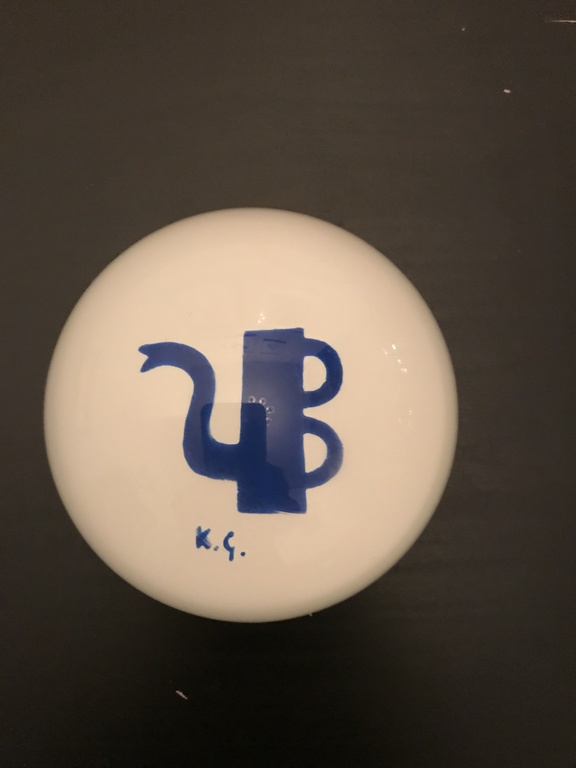 Klaas Gubbels Presse Papier, murano glas gesigneerd verkocht voor € 325!