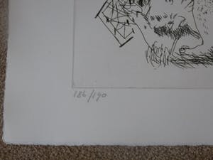 Lucebert - Lucebert, Lof der Vetzucht, handgesigneerd en genum, 1976 kopen? Bied vanaf 295!