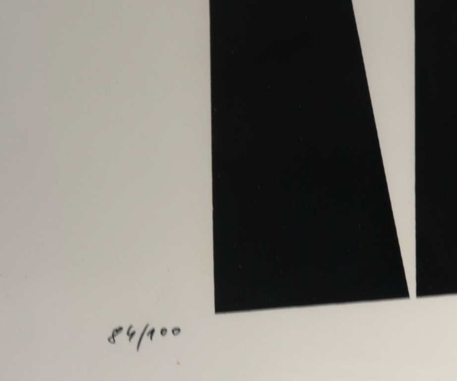 Dordevic Miodrag: Zeefdruk, Abstracte compositie - Ingelijst kopen? Bied vanaf 20!