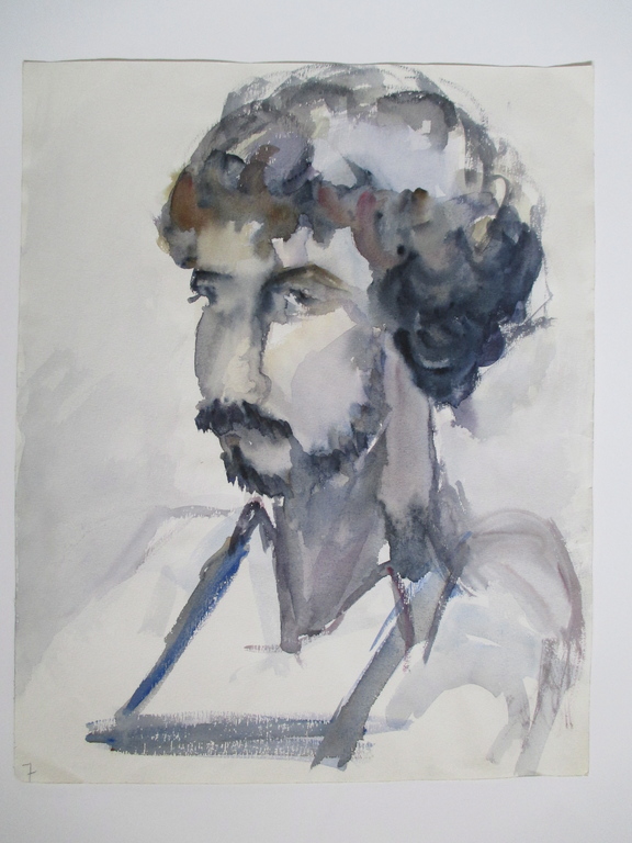 Onbekend, aquarel, portret kopen? Bied vanaf 1!
