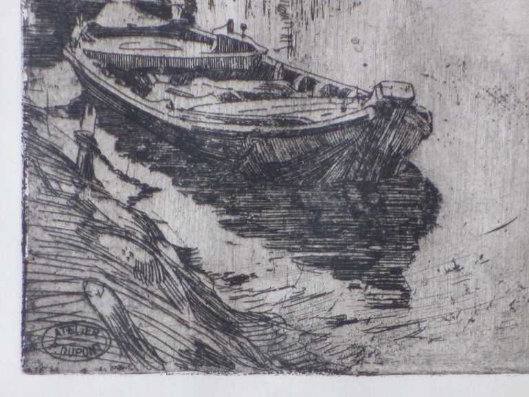 Pieter Dupont, Booten, Ets op zink 1895 kopen? Bied vanaf 85!