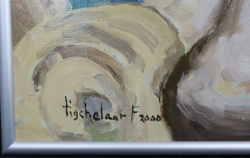 Andre Tigchelaar: Olieverf op doek, Meermin - Ingelijst  kopen? Bied vanaf 1!