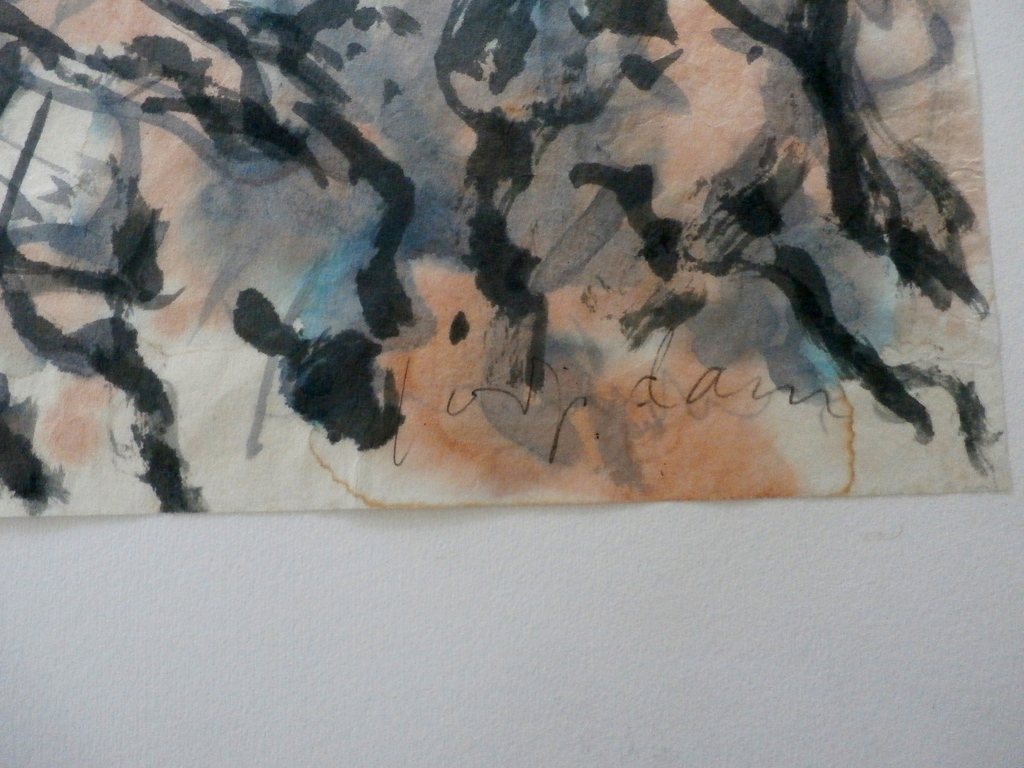 Joop Dam - aquarel: Submarine kopen? Bied vanaf 55!