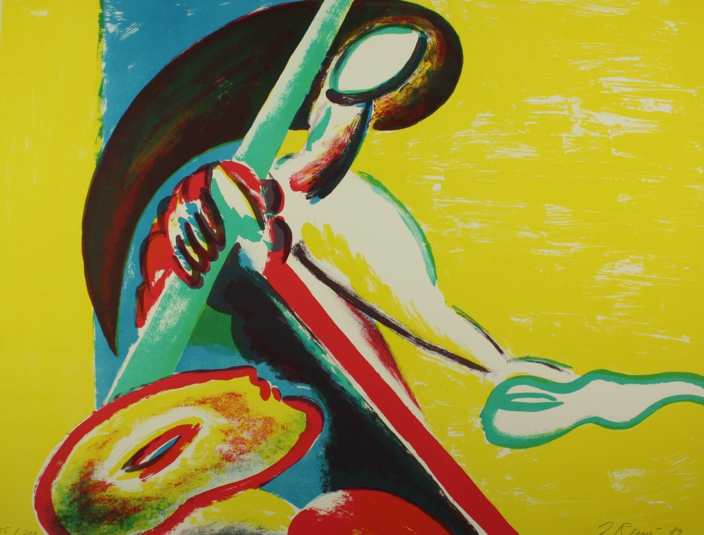 Jorg Remé, kleurenlitho, 1989 kopen? Bied vanaf 49!