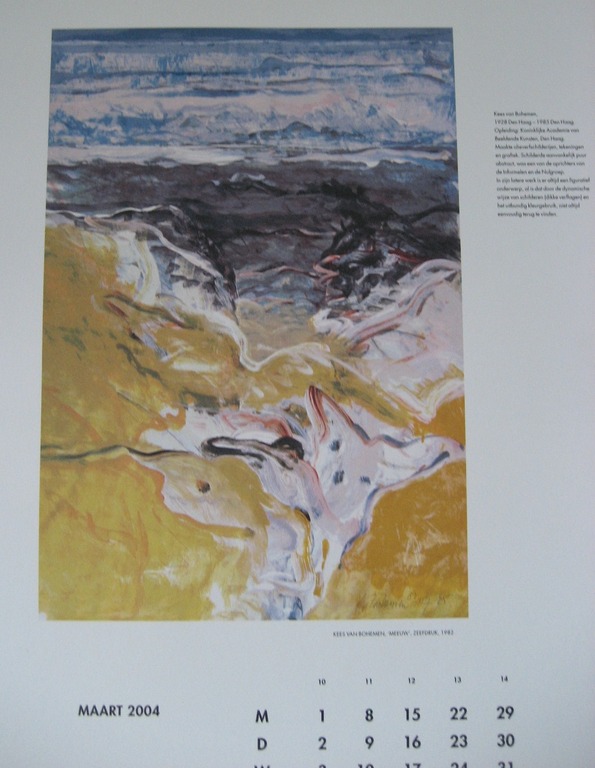 Unieke Kunstkalender met gesigneerde druk Klaas Gubbels kopen? Bied vanaf 25!