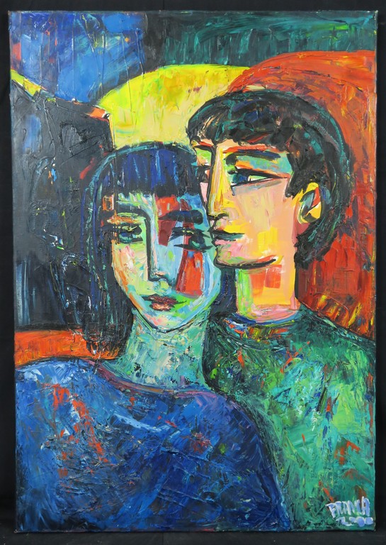 Franca Muller Jabusch: Olieverf op doek, Samen verkocht voor € 445!