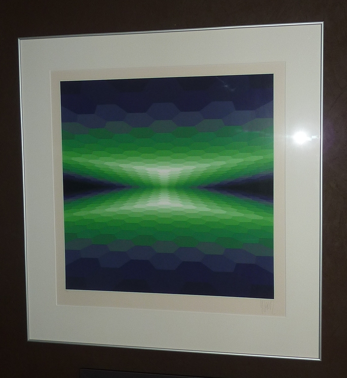 Yvaral (Jean-Pierre Vasarely) - 'Meta' - gesigneerde zeefdruk - ingelijst kopen? Bied vanaf 250!