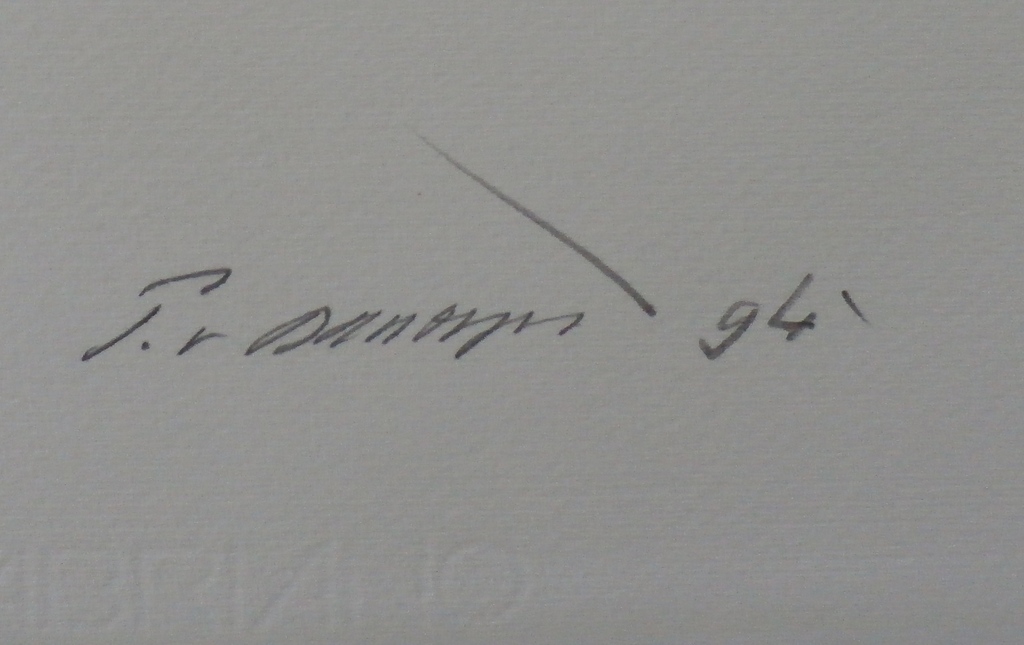 Peter van Drumpt - Grote Aquarel - 1994 kopen? Bied vanaf 90!