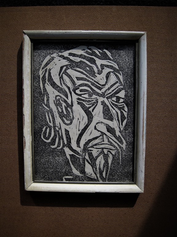 Kubistische Houtsnede "don Quichote" Herman Bieling "de Branding" periode gesign kopen? Bied vanaf 1!