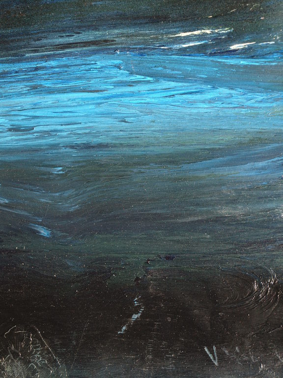 Onduidelijke signatuur  – Olieverf op paneel – Abstract - Gesigneerd - Groot kopen? Bied vanaf 1!