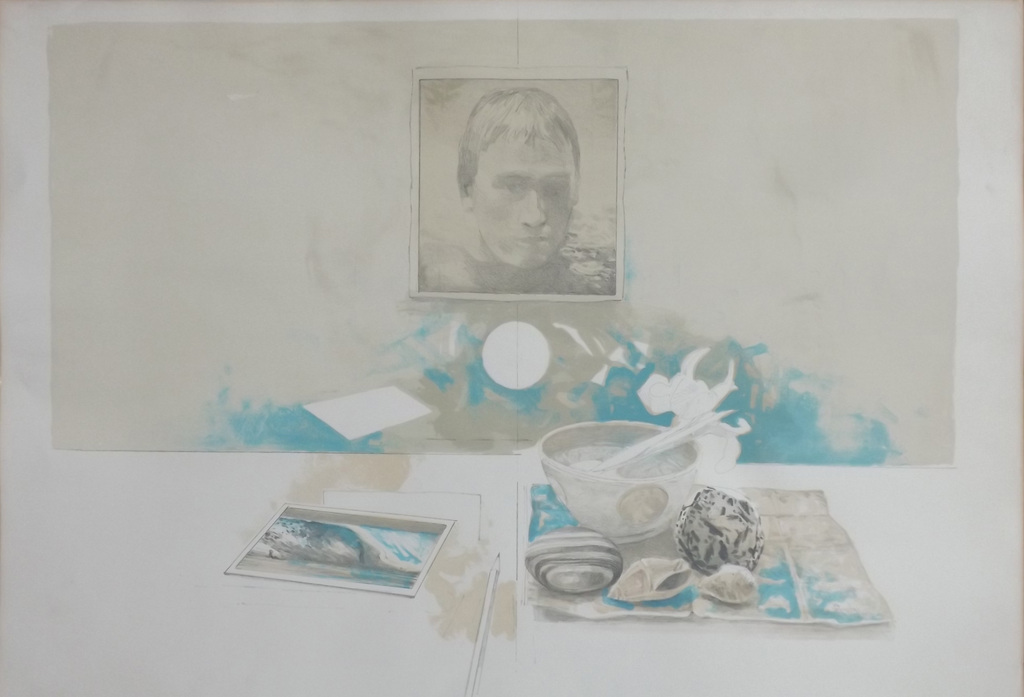 Walter Nobbe: Kleurenlitho, zonder titel verkocht voor € 50!