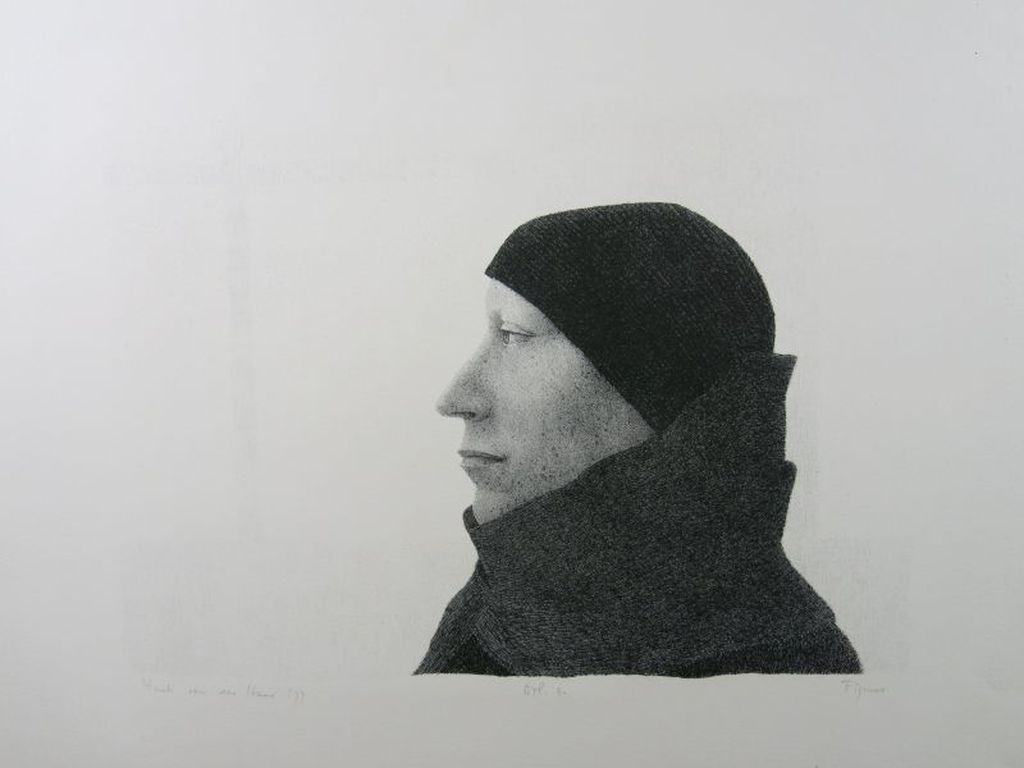 Henk van der Haar: Litho, Figuur verkocht voor € 110!