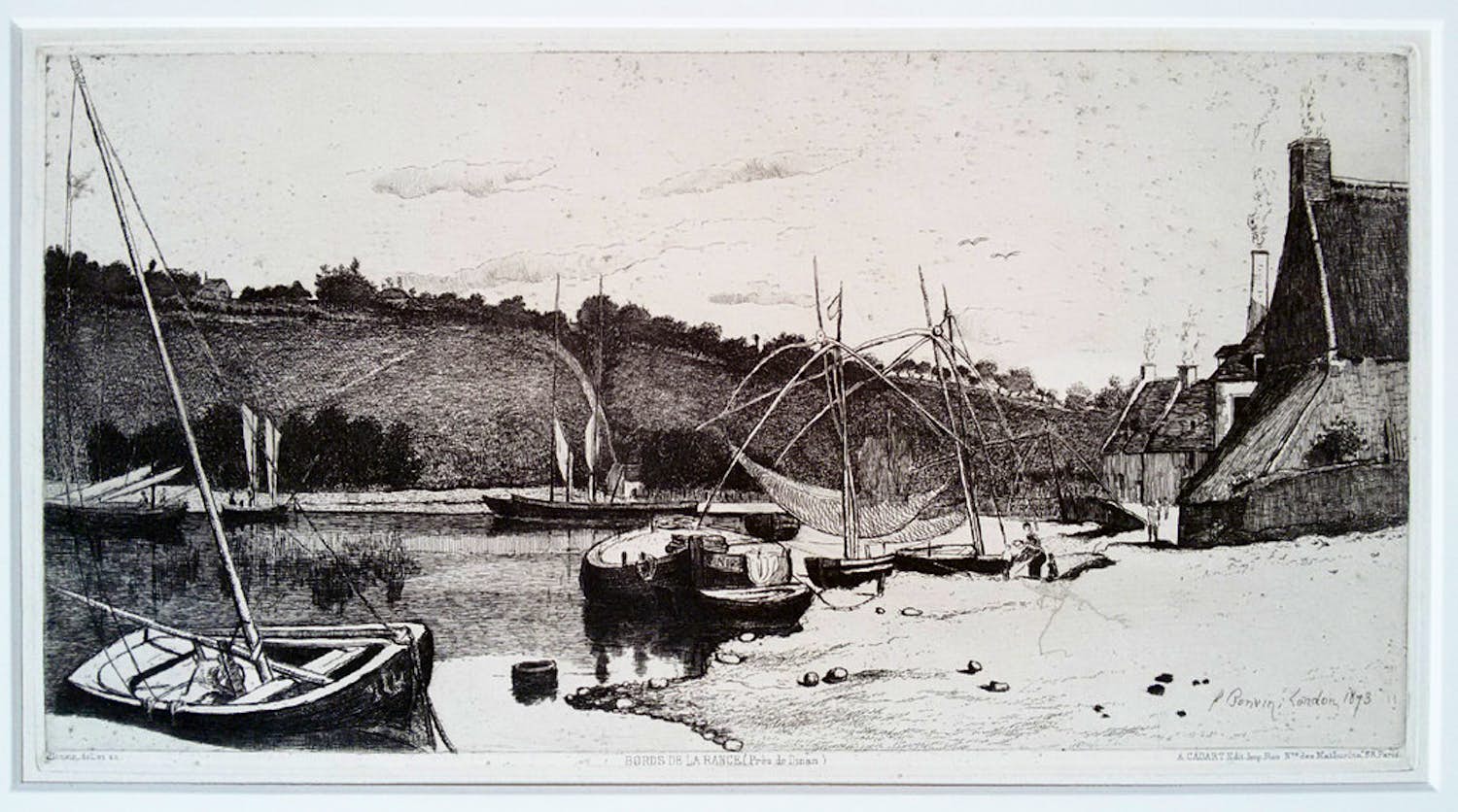 Francois Bonvin - Bords de la Rance, ets verkocht voor € 50!