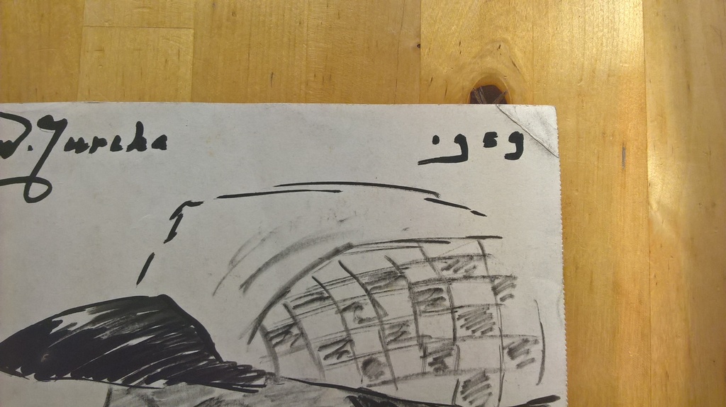 Jurcka W, tekening, portret dikke jongen kopen? Bied vanaf 30!