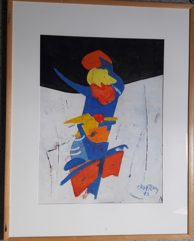 Cees Kortlang ,Acrylverf op papier  kopen? Bied vanaf 135!