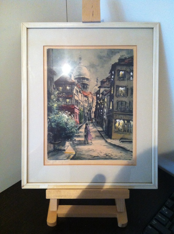 Ets/aquatint handgekleurd kopen? Bied vanaf 1!