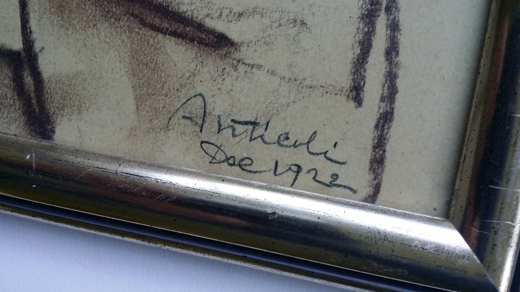 Fons / Alphons Volders, Tekening, Portret Italiaans meisje. kopen? Bied vanaf 15!