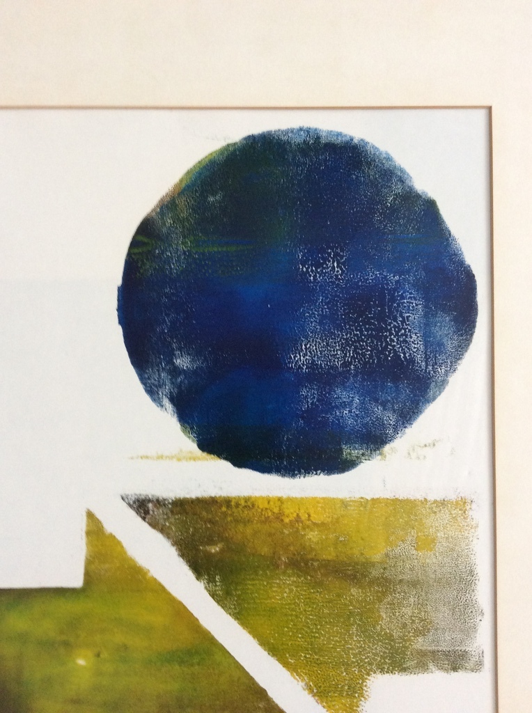 Abstract Groen en Blauw kopen? Bied vanaf 1!