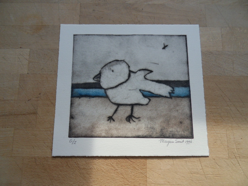 Marjan Smit, kleurenets 1996 Vogel verkocht voor € 35!