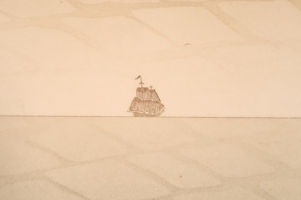 Jean Solombre: Ets en aquatint, Ship on pavement kopen? Bied vanaf 1!