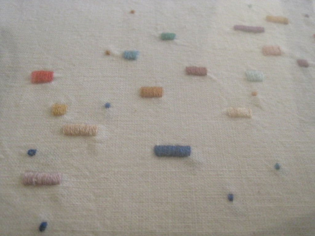 uniek relief borduurwerk op textiel "compositie" van Helene Briels (1954 -)  kopen? Bied vanaf 1!